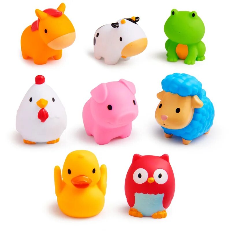 Munchkin Bath Farm Bath Squirts Fürdőjátékok 9 m+ 8 db