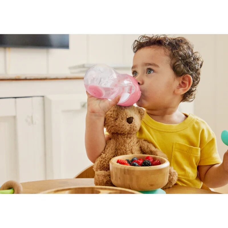 Munchkin Click Lock™ Tip & Sip bögre szívószállal nehezékkel Pink 6 m+ 1 db