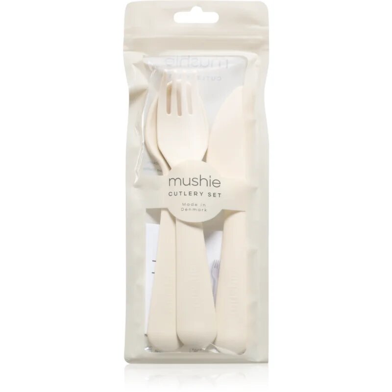 Mushie Cutlery étkészlet gyermekeknek 3y+ Ivory 3 db