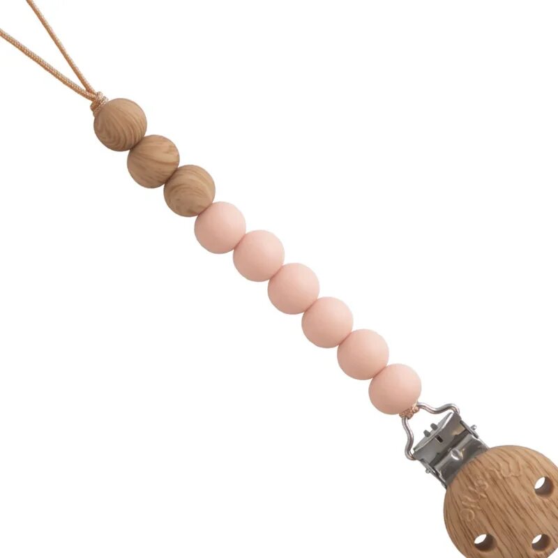 Mushie Eva cumitartó csipesz Blush 1 db