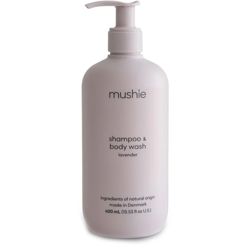 Mushie Organic Baby tusfürdő gél és sampon 2 in 1 gyermekeknek Lavender 400 ml