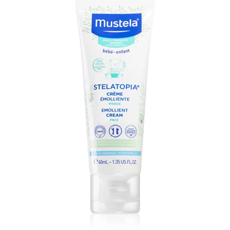 Mustela Bébé Stelatopia Puhító arckrém gyermekeknek születéstől kezdődően 40 ml