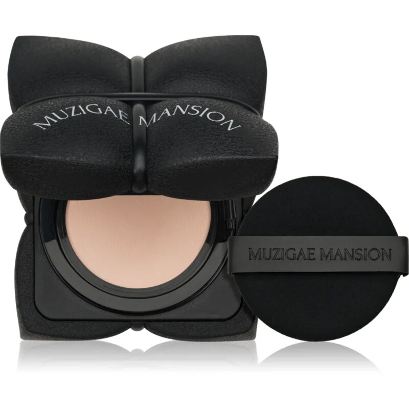 MUZIGAE MANSION Sleek Matt Cushion tartós alapozó sminkszivaccsal SPF 50+ a tökéletes küllemért árnyalat N21 15 g