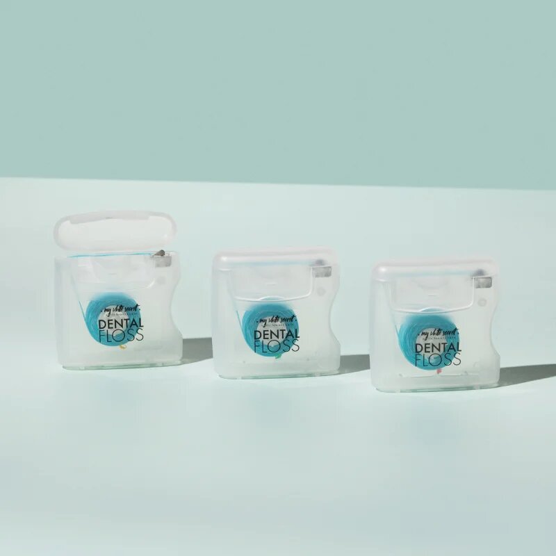 My White Secret Dental Floss fogselyem Coconut Mint Strawberry 3 db