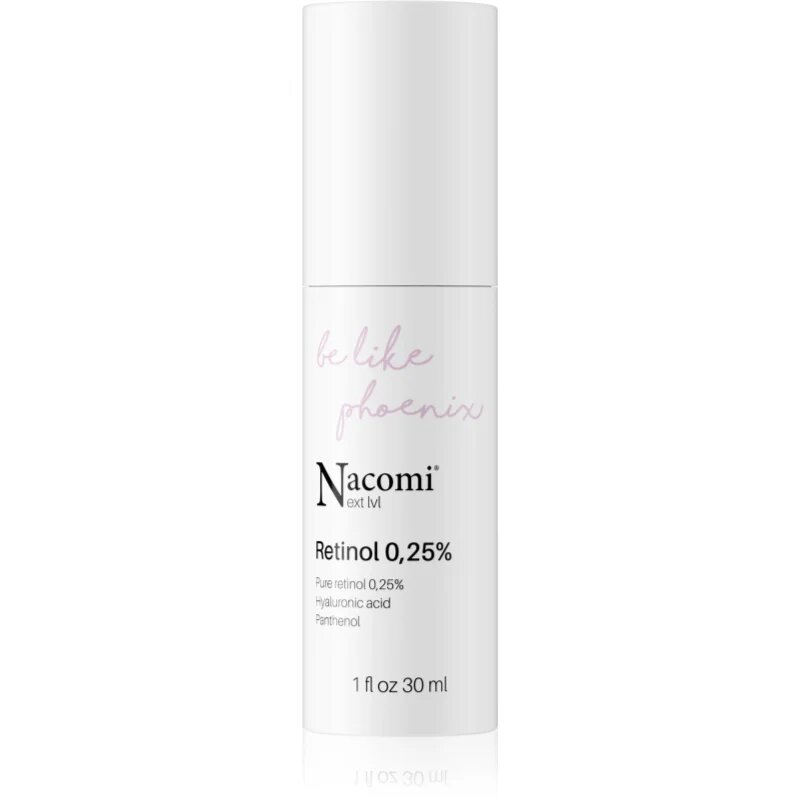 Nacomi Next Level Be Like Phoenix éjszakai ránctalanító szérum Retinol 025 % 30 ml