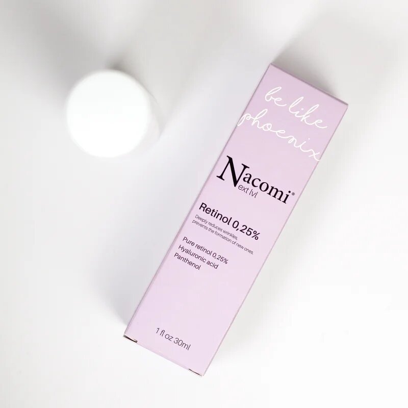Nacomi Next Level Be Like Phoenix éjszakai ránctalanító szérum Retinol 025 % 30 ml