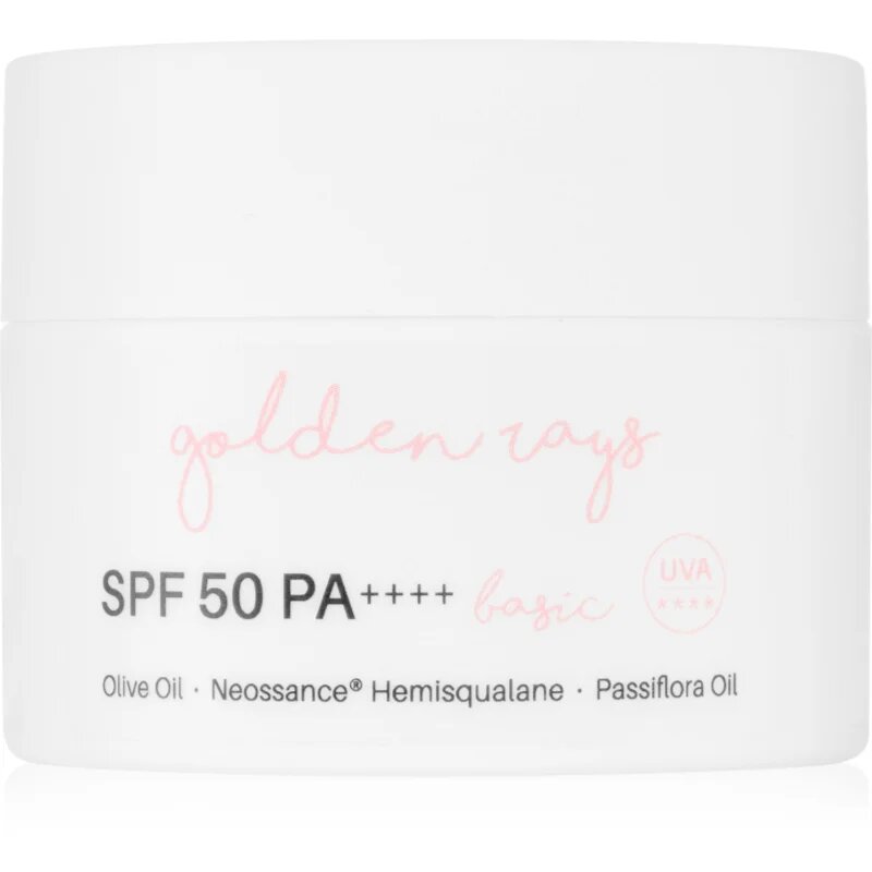 Nacomi Next Level Golden Rays hidratáló nappali krém SPF 50 holiday 50 ml