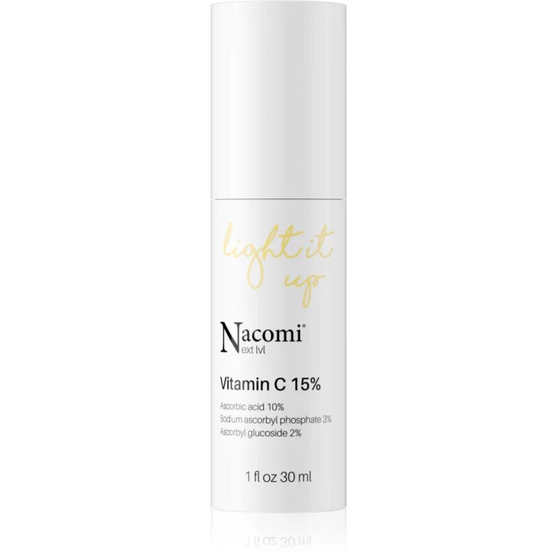 Nacomi Next Level Light It Up bőrélénkítő szérum C-vitaminnal 30 ml