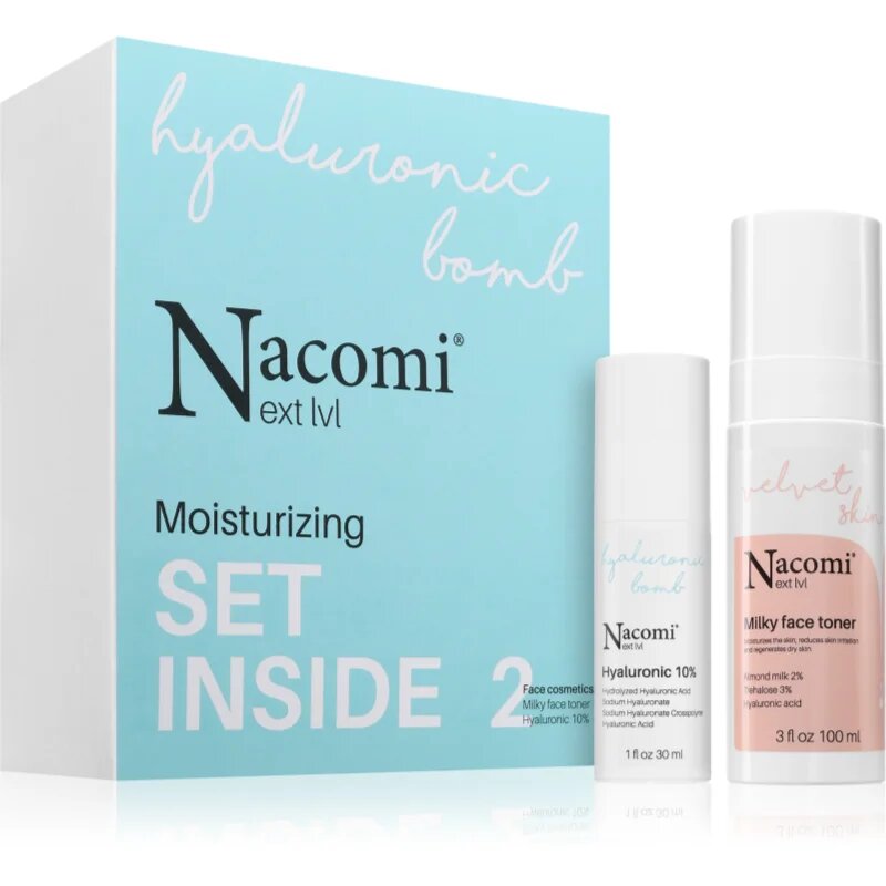 Nacomi Next Level Moisturizing ajándékszett a hidratálásért és a fényért
