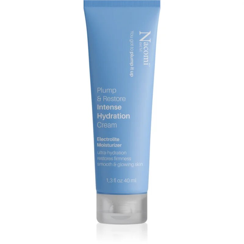 Nacomi Next Level Plump & Restore megújító hidratáló krém az élénk és kisimított arcbőrért 40 ml