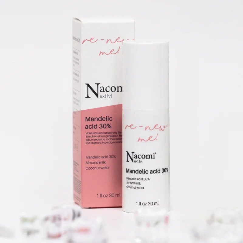 Nacomi Next Level Re-New Me feszesítő hámlasztó szérum Mandelic Acid 30% 30 ml