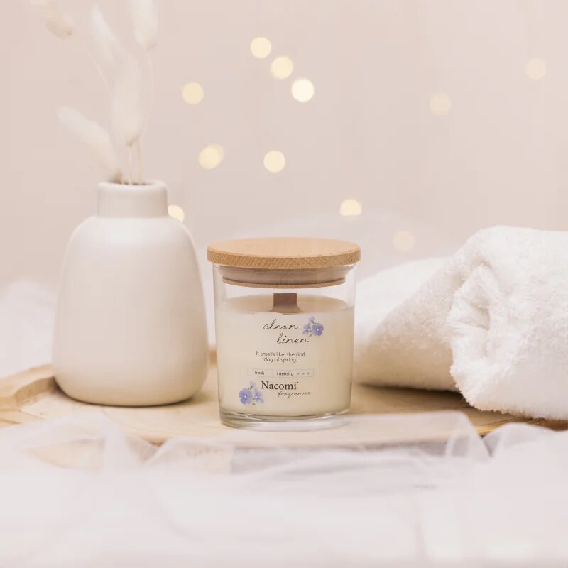 Nacomi Soy Candle Home Fragrances illatgyertya fa kanóccal 140 g