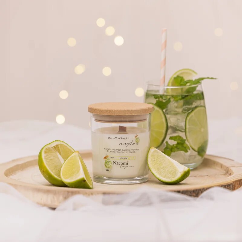 Nacomi Soy Candle Home Fragrances illatgyertya fa kanóccal 140 g