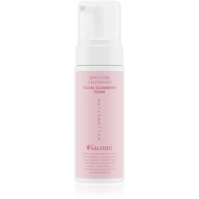 Nacomi Zero Pore & Blemishes tisztító hab Marshmallow 150 ml