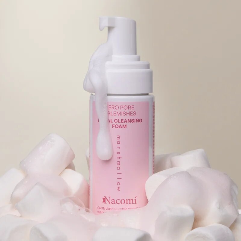 Nacomi Zero Pore & Blemishes tisztító hab Marshmallow 150 ml