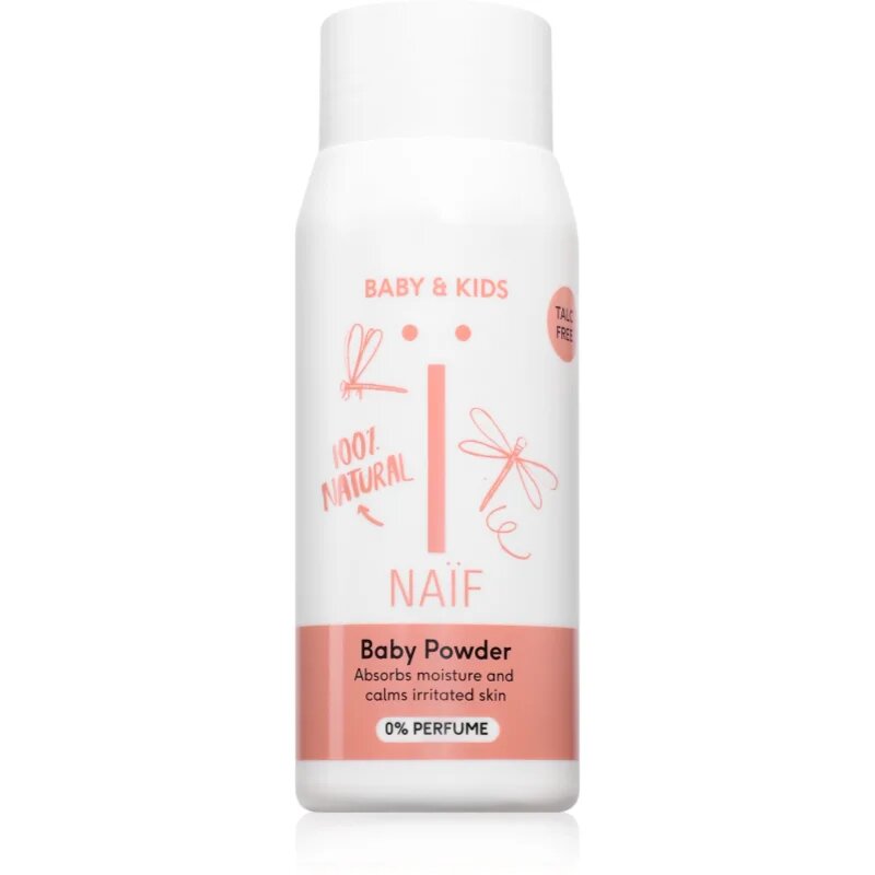 Naif Baby & Kids Baby Powder lágy púder a gyermek bőrre 80 g
