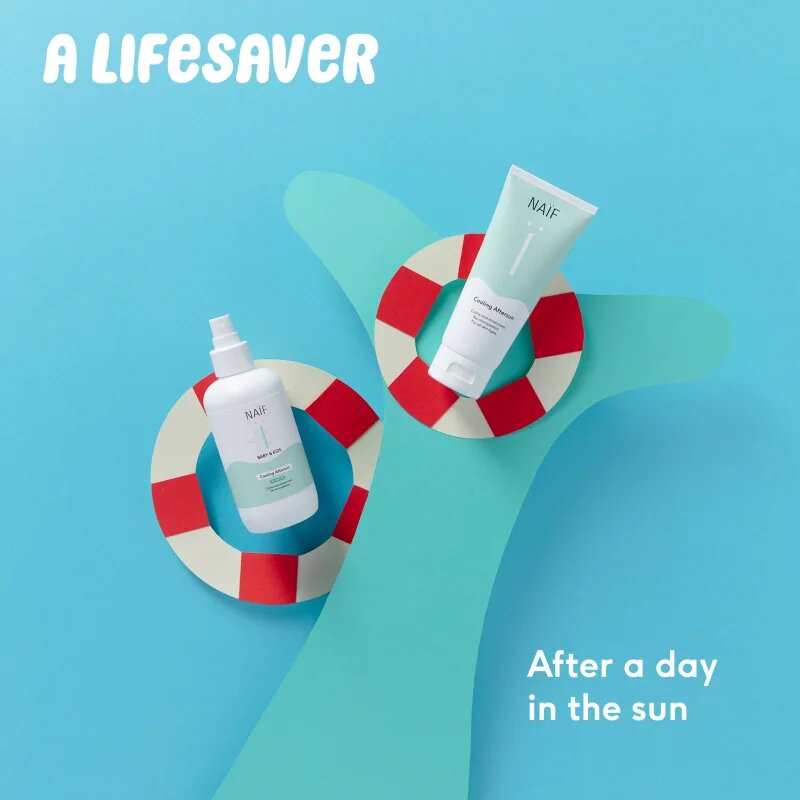 Naif Baby & Kids Cooling Aftersun napozó spray újszülötteknek és kisgyermekeknek parfümmentes 175 ml