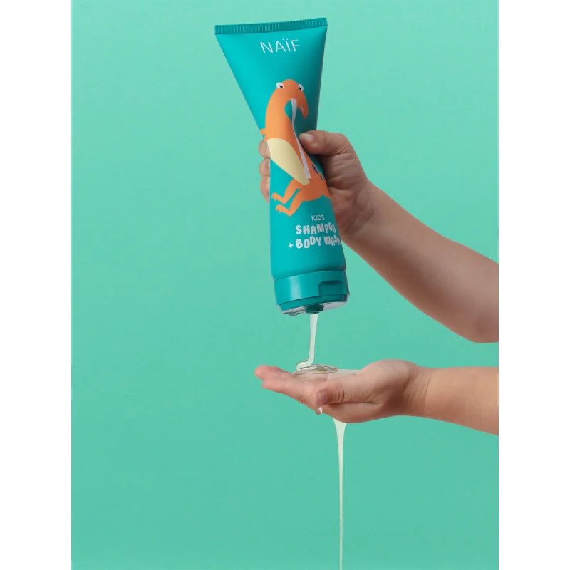 Naif Kids Shampoo + Body Wash gyermek tisztító gél és sampon 250 ml