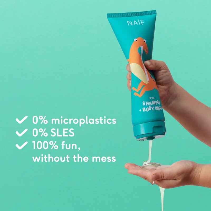 Naif Kids Shampoo + Body Wash gyermek tisztító gél és sampon 250 ml