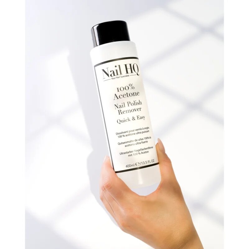 Nail HQ 100% Acetone körömlakklemosó 400 ml