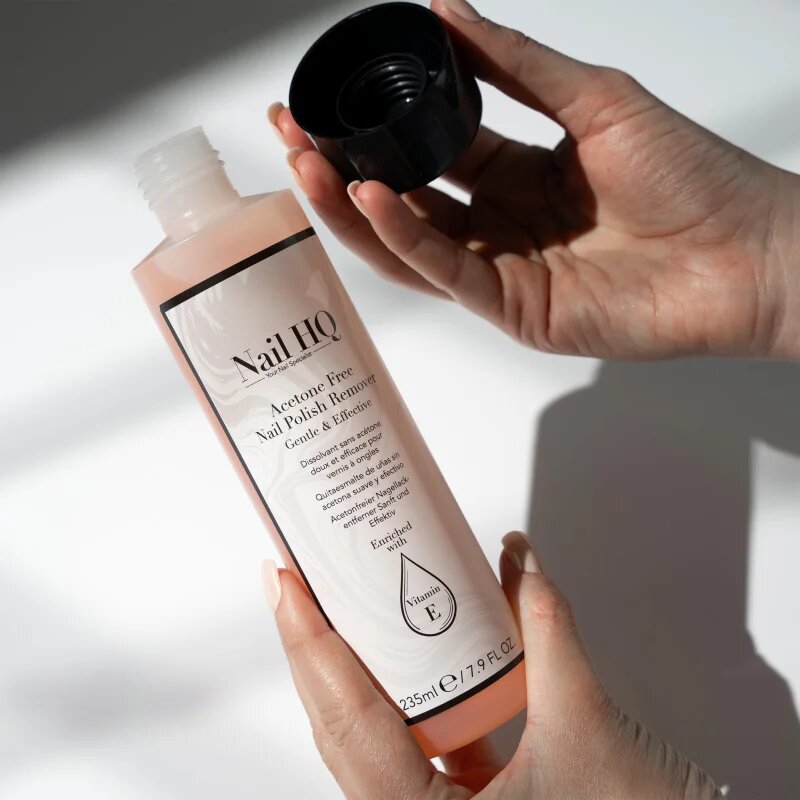 Nail HQ Acetone Free körömlakklemosó aceton nélkül 235 ml