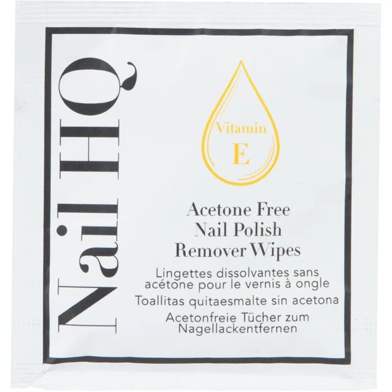 Nail HQ Acetone Free törlőkendő géllakk eltávolítására aceton nélkül 10 db