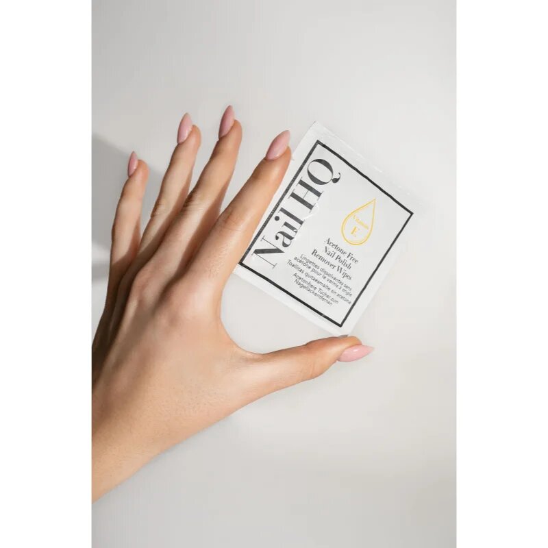 Nail HQ Acetone Free törlőkendő géllakk eltávolítására aceton nélkül 10 db