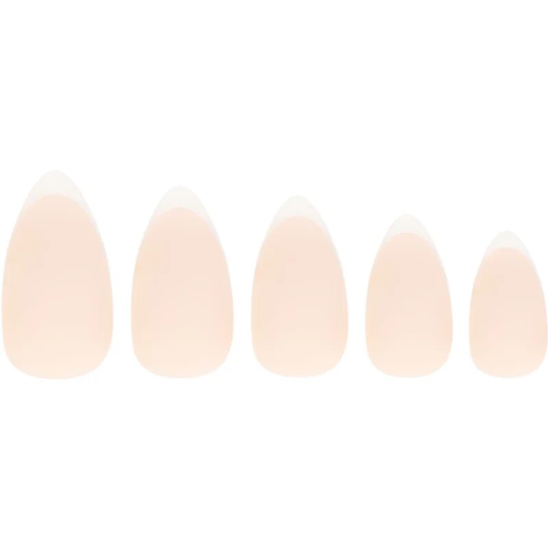 Nail HQ Almond Matte French műköröm ragasztóval 24 db