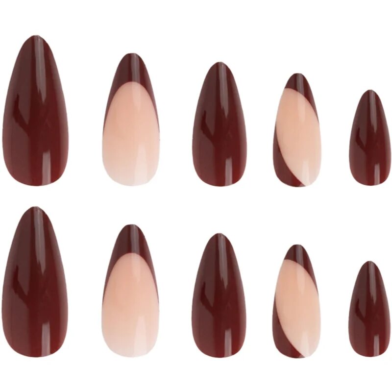 Nail HQ Almond műköröm Chocolate Envy 24 db