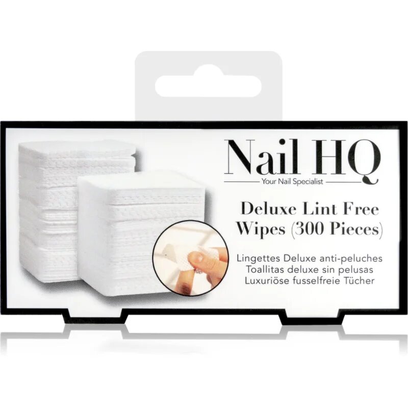 Nail HQ Deluxe Lint Free Wipes tisztító vattakorong körmökre 300 db