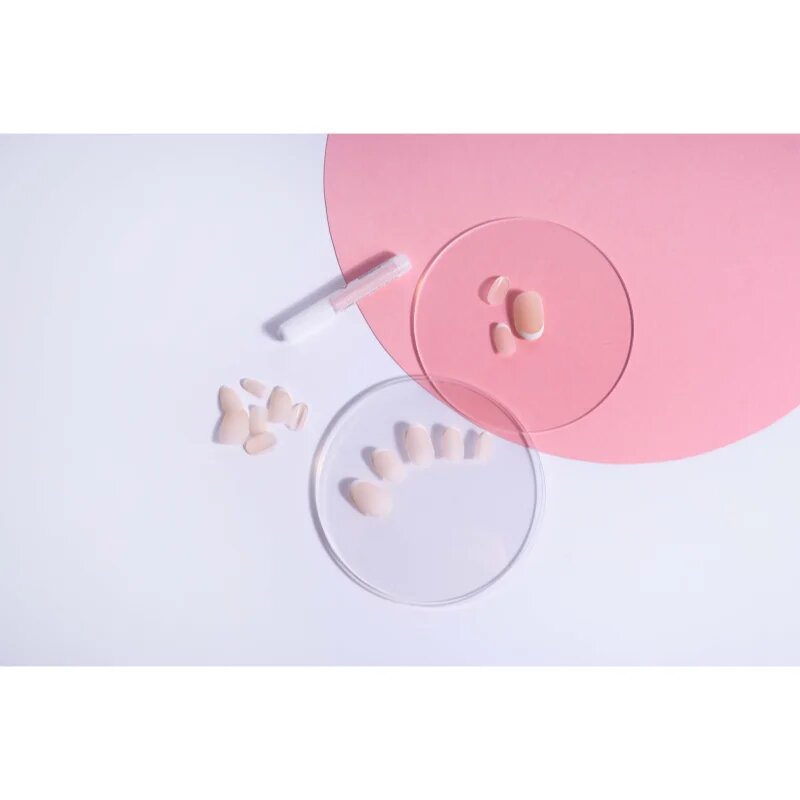 Nail HQ Oval French műköröm 24 db