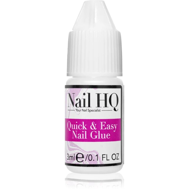 Nail HQ Quick & Easy Nail Glue köröm ragasztó 3 ml