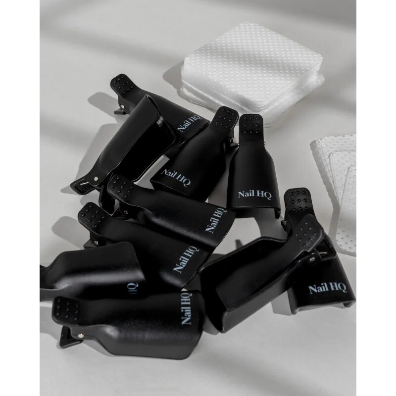 Nail HQ Soak Away Gel Nail Clip Set szett gél- és akrilkörmök eltávolításához