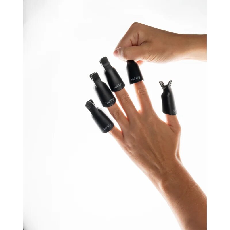 Nail HQ Soak Away Gel Nail Clip Set szett gél- és akrilkörmök eltávolításához