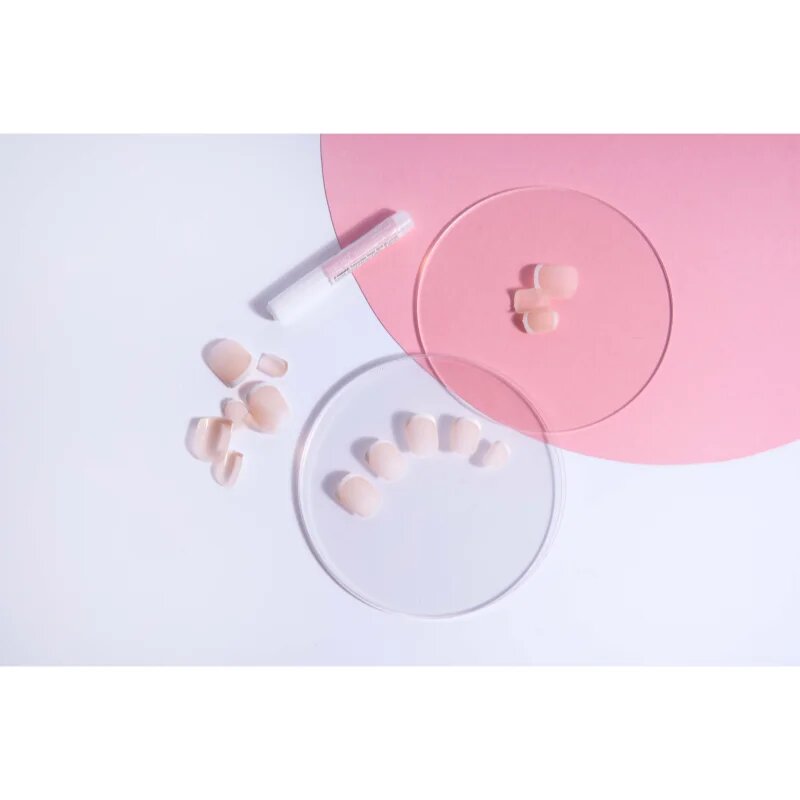 Nail HQ Square French műköröm 24 db