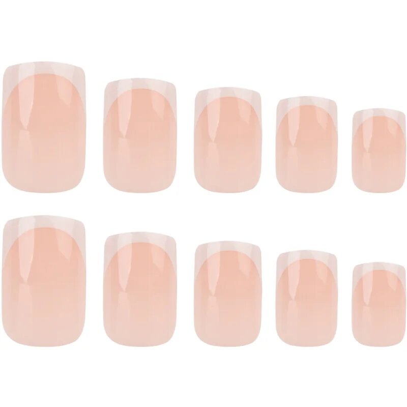 Nail HQ Square műköröm Elegant French 24 db