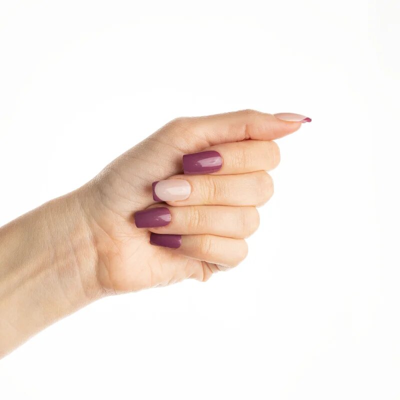 Nail HQ Square műköröm Pretty In Plum 24 db