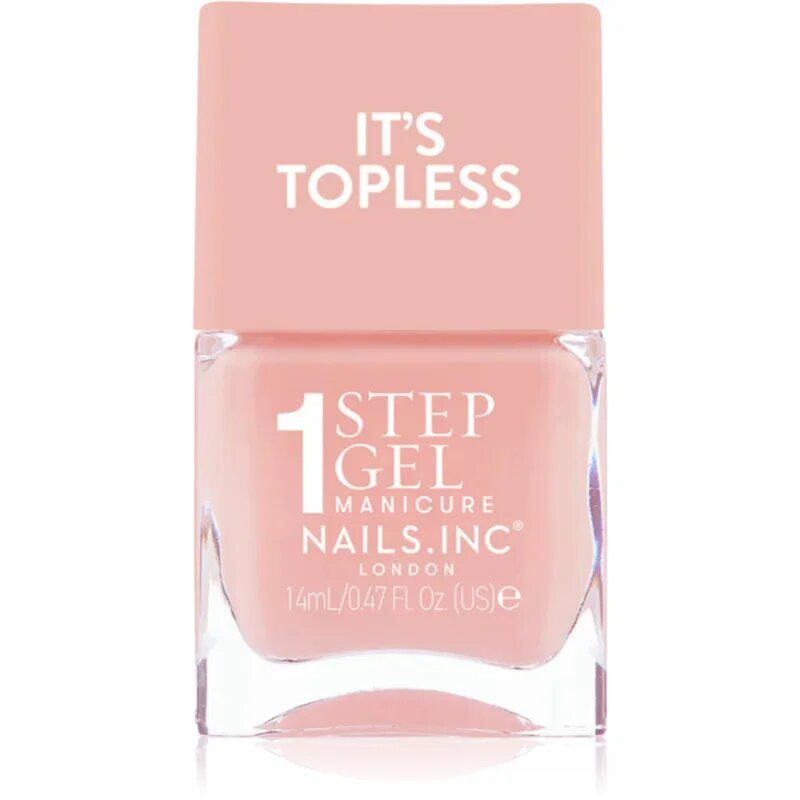 Nails Inc. It’s Topless géles körömlakk a hosszan tartó hatásért árnyalat Trinny 14 ml