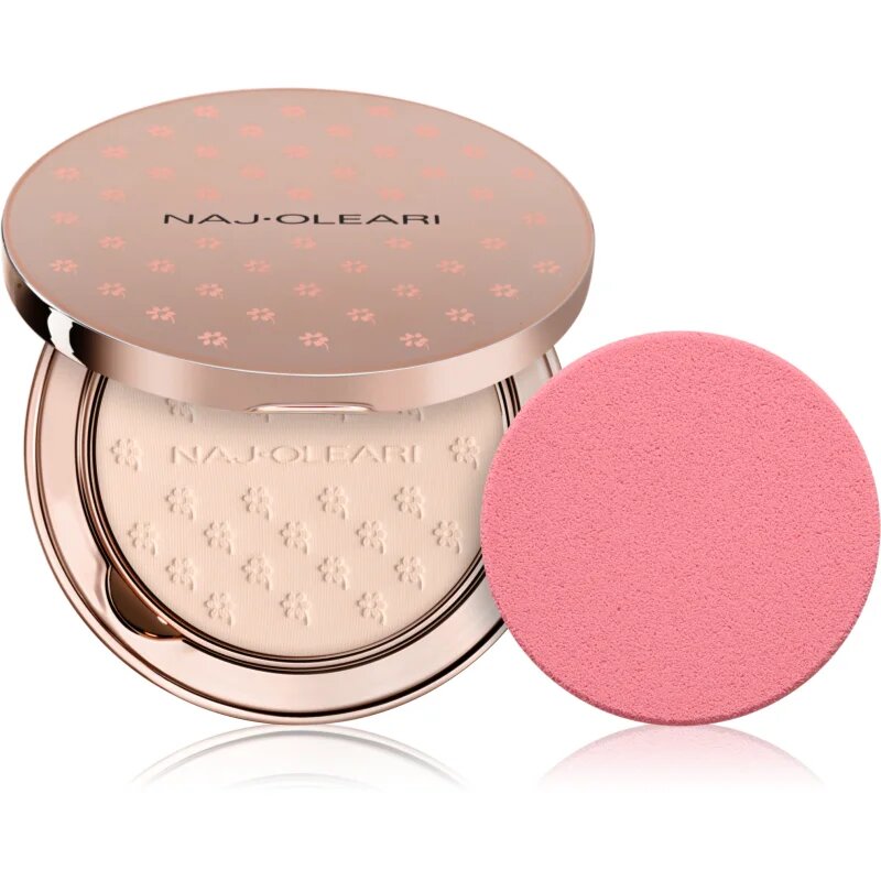 Naj Oleari Silk feel Wet & dry Powder Foundation alapozó sminkszivaccsal hölgyeknek 01 Ivory 9.5 g