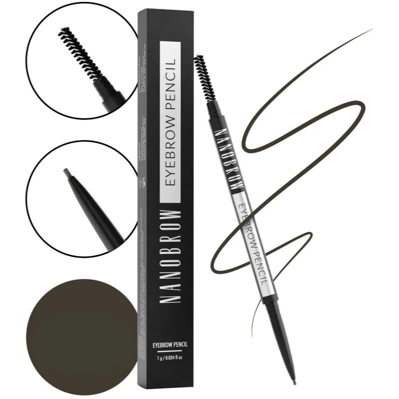 Nanobrow Eyebrow Pencil szemöldök ceruza árnyalat Dark Brown 1 g