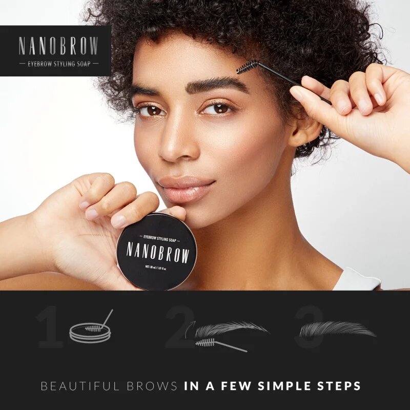 Nanobrow Eyebrow Styling Soap szemöldökformázó szappan szemöldökre 30 g