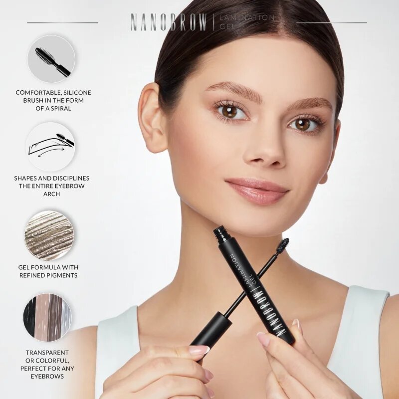 Nanobrow Lamination Gel szemöldökzselé árnyalat Brown 7 ml