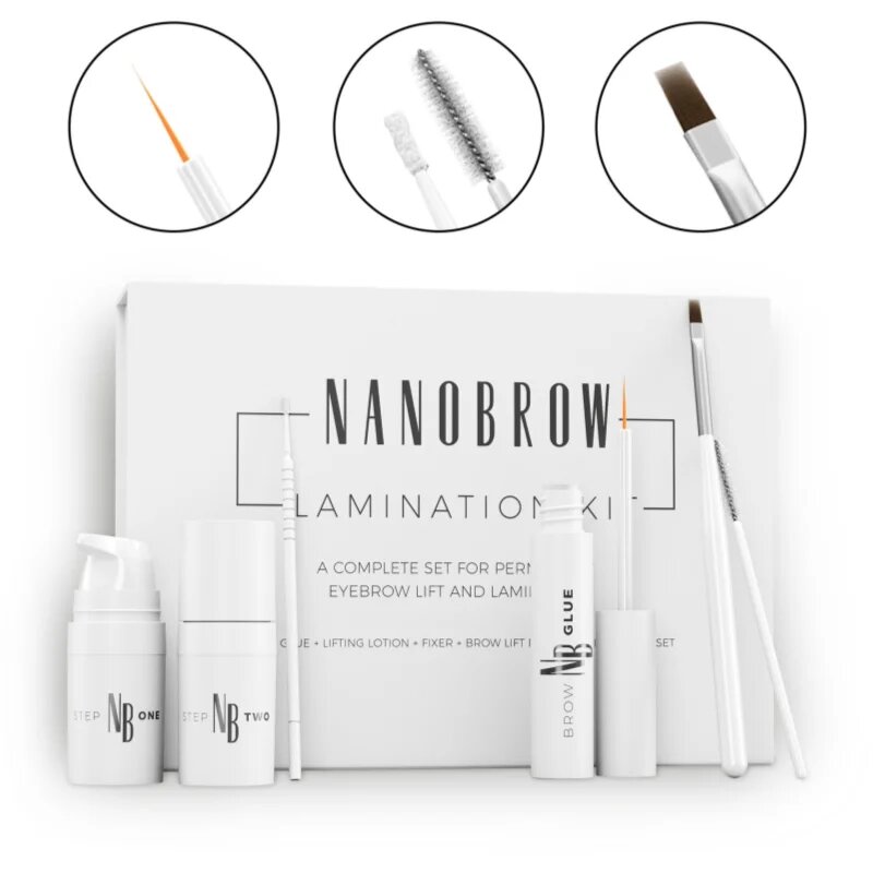 Nanobrow Lamination Kit Szemöldökformázó készlet