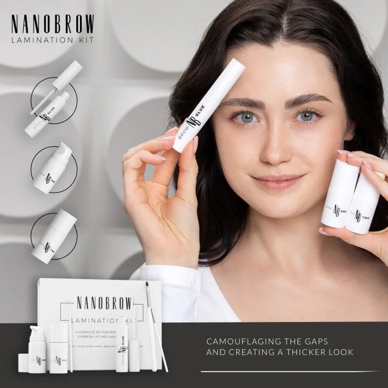 Nanobrow Lamination Kit Szemöldökformázó készlet