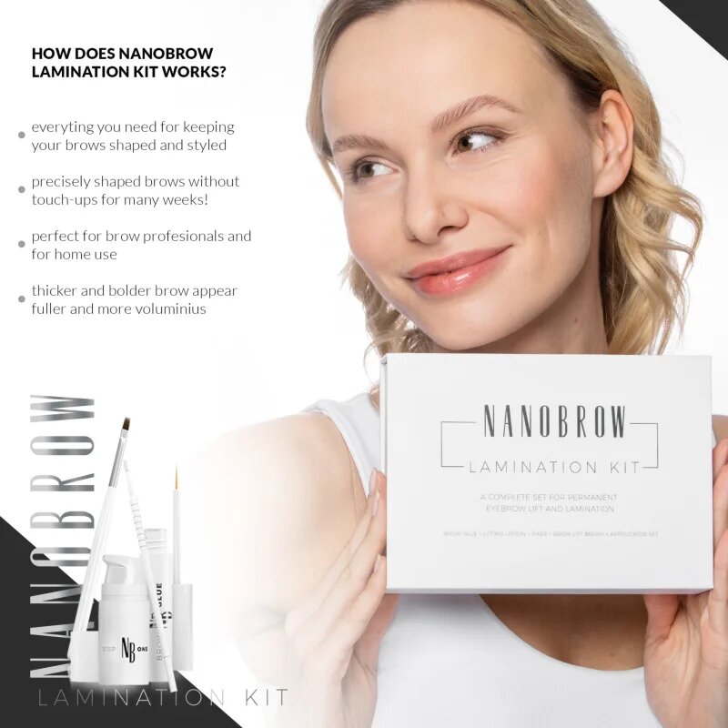 Nanobrow Lamination Kit Szemöldökformázó készlet