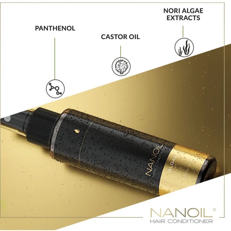 Nanoil Algae 2 fázisú öblítést nem igénylő kondicionáló nori alga kivonatával 125 ml