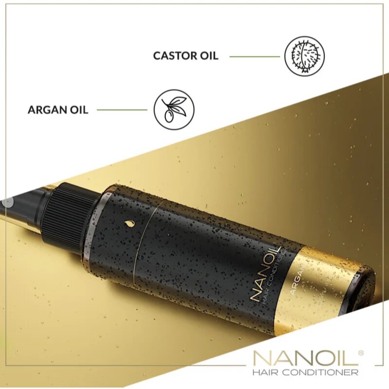 Nanoil Argan öblítés nem igénylő tápláló kondicionáló Argán olajjal 125 ml