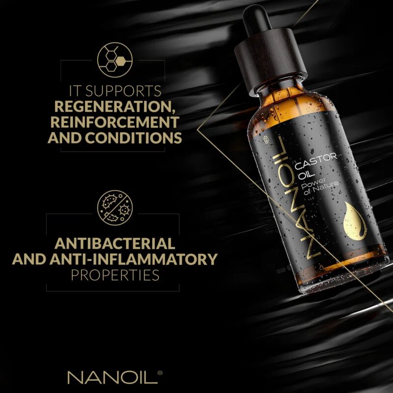 Nanoil Castor Oil ricinusolaj arcra testre és hajra 50 ml