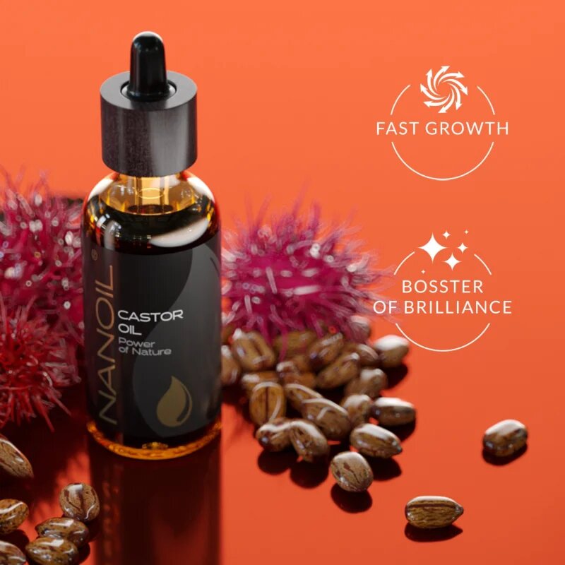 Nanoil Castor Oil ricinusolaj arcra testre és hajra 50 ml