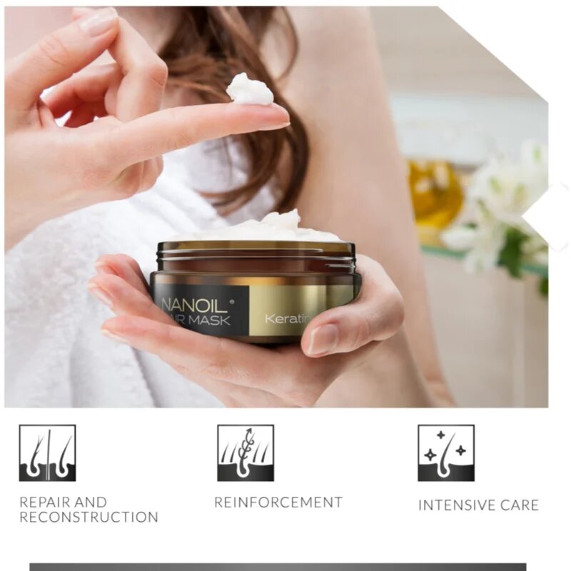 Nanoil Keratin keratinos maszk hajra 300 ml